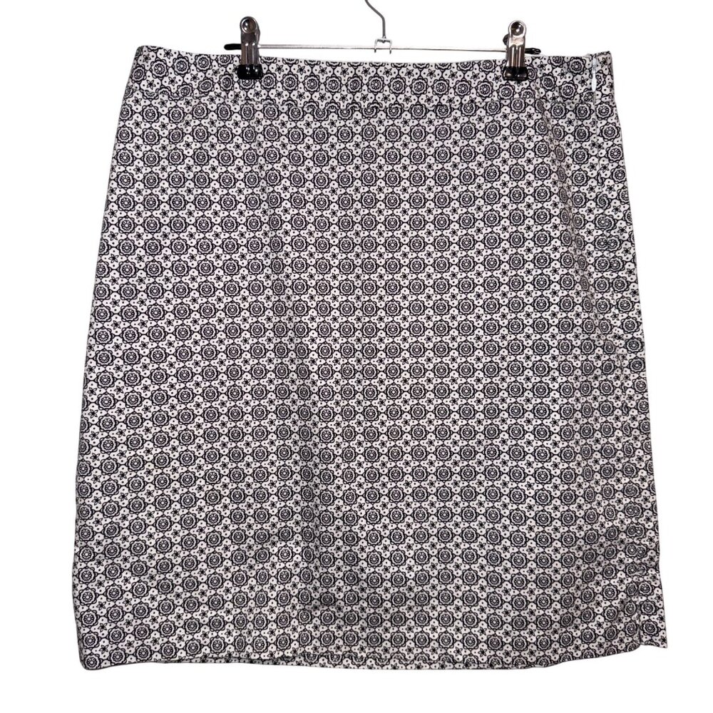 Gap Womens Black & White Geometric Print Skirt Size 12
